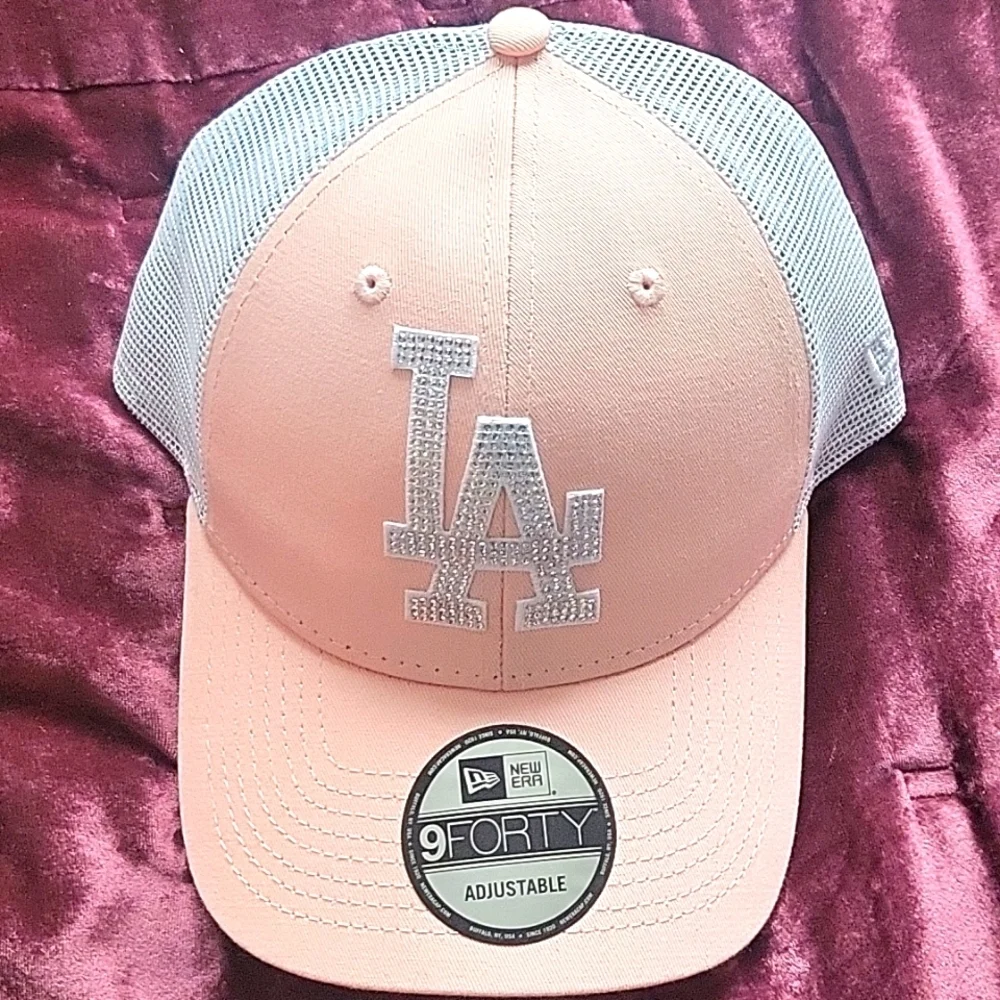 💥BUY 5 GET 3 FREE MLB Rhinestone Trucker Hat LA,Adjustable Hat, Originally $50